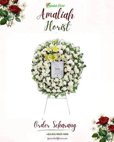 Krans Bunga Duka Cita di Sudimampir